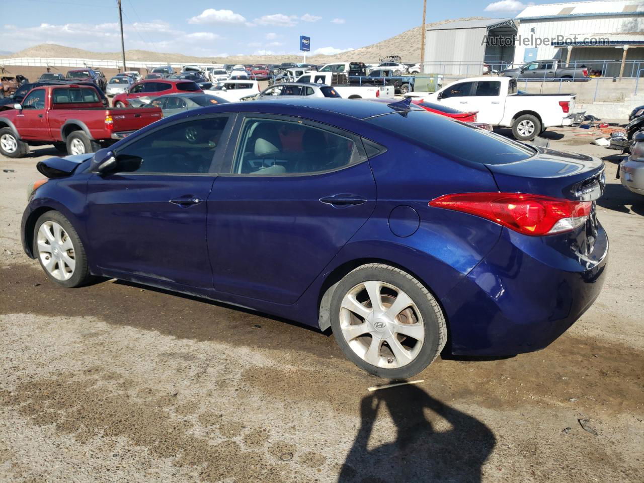 2011 Hyundai Elantra Gls Blue vin: 5NPDH4AE7BH039718