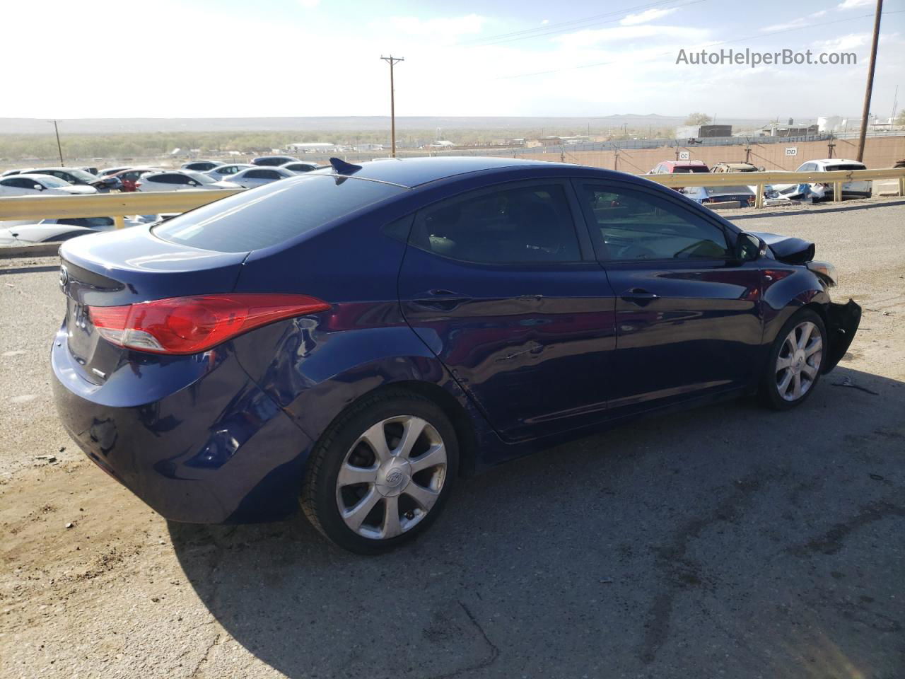 2011 Hyundai Elantra Gls Blue vin: 5NPDH4AE7BH039718