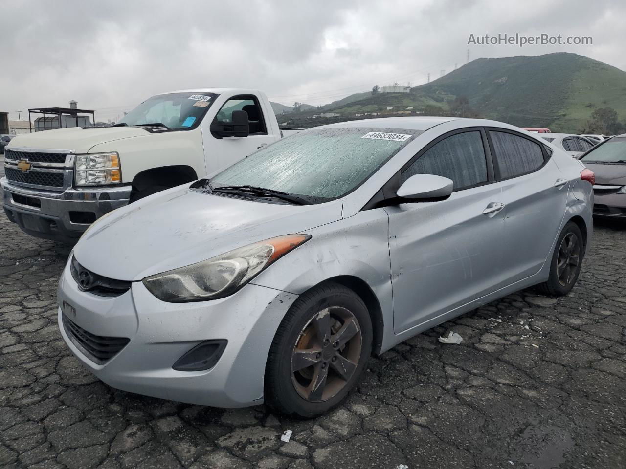 2011 Hyundai Elantra Gls Silver vin: 5NPDH4AE7BH048838