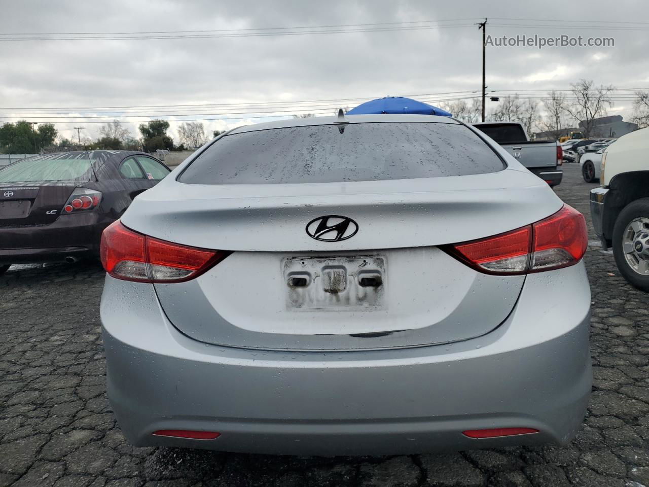 2011 Hyundai Elantra Gls Silver vin: 5NPDH4AE7BH048838