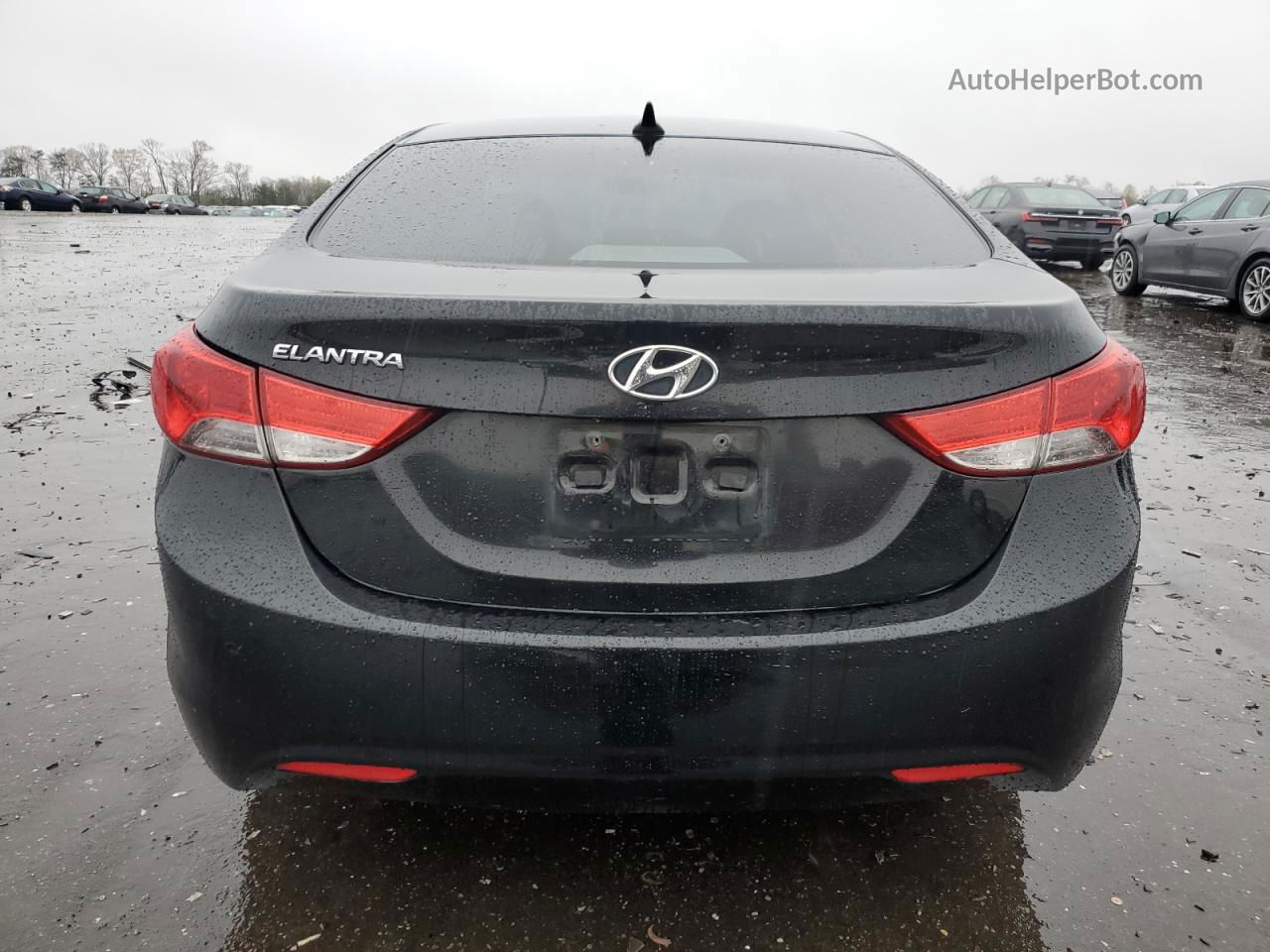 2011 Hyundai Elantra Gls Black vin: 5NPDH4AE7BH054395