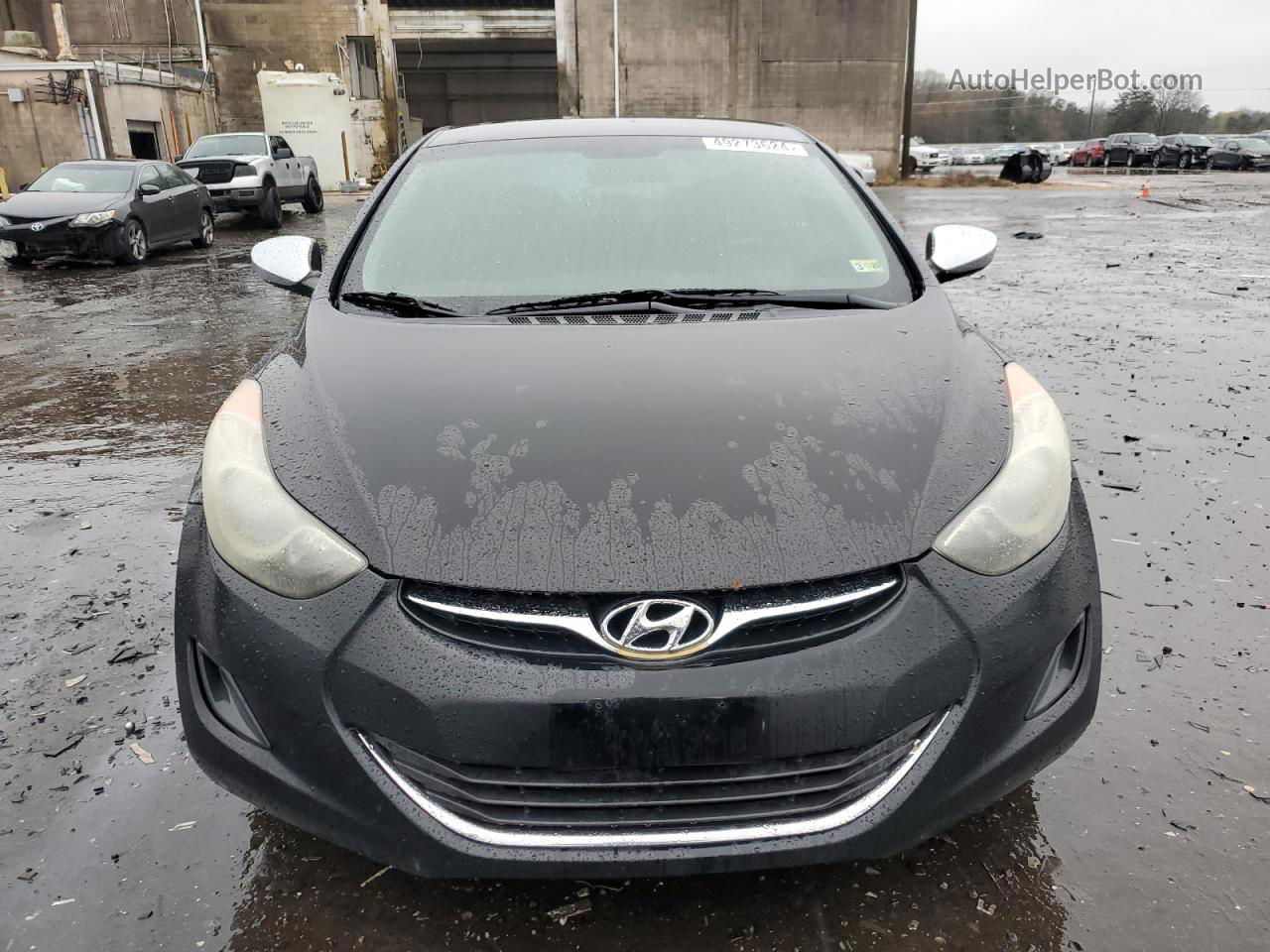 2011 Hyundai Elantra Gls Black vin: 5NPDH4AE7BH054395