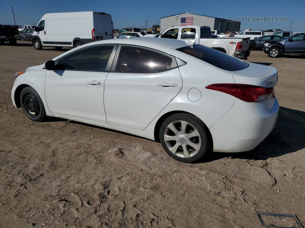 2011 Hyundai Elantra Gls White vin: 5NPDH4AE7BH075747