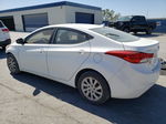 2012 Hyundai Elantra Gls White vin: 5NPDH4AE7CH067892