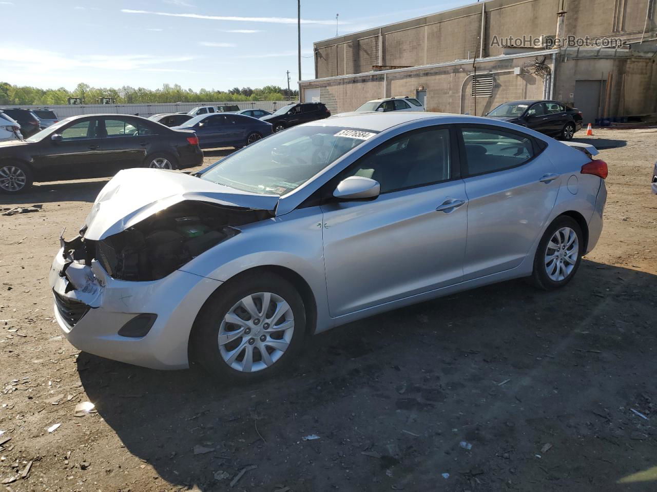 2012 Hyundai Elantra Gls Silver vin: 5NPDH4AE7CH109347