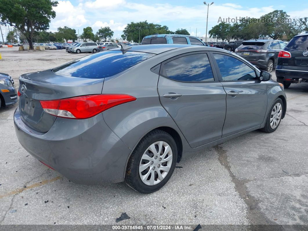 2013 Hyundai Elantra Gls Gray vin: 5NPDH4AE7DH179304