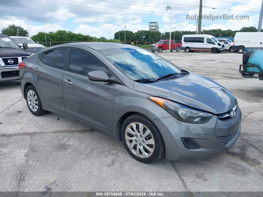 2013 Hyundai Elantra Gls Gray vin: 5NPDH4AE7DH179304