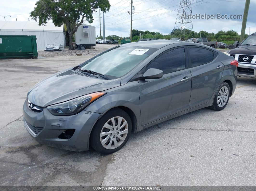 2013 Hyundai Elantra Gls Gray vin: 5NPDH4AE7DH179304