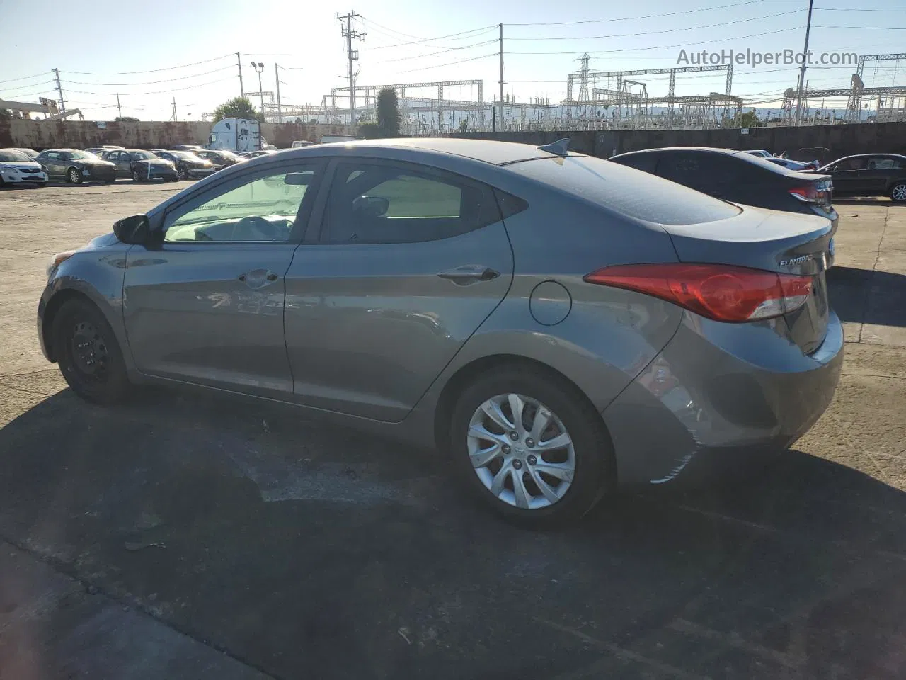 2013 Hyundai Elantra Gls Gray vin: 5NPDH4AE7DH184664