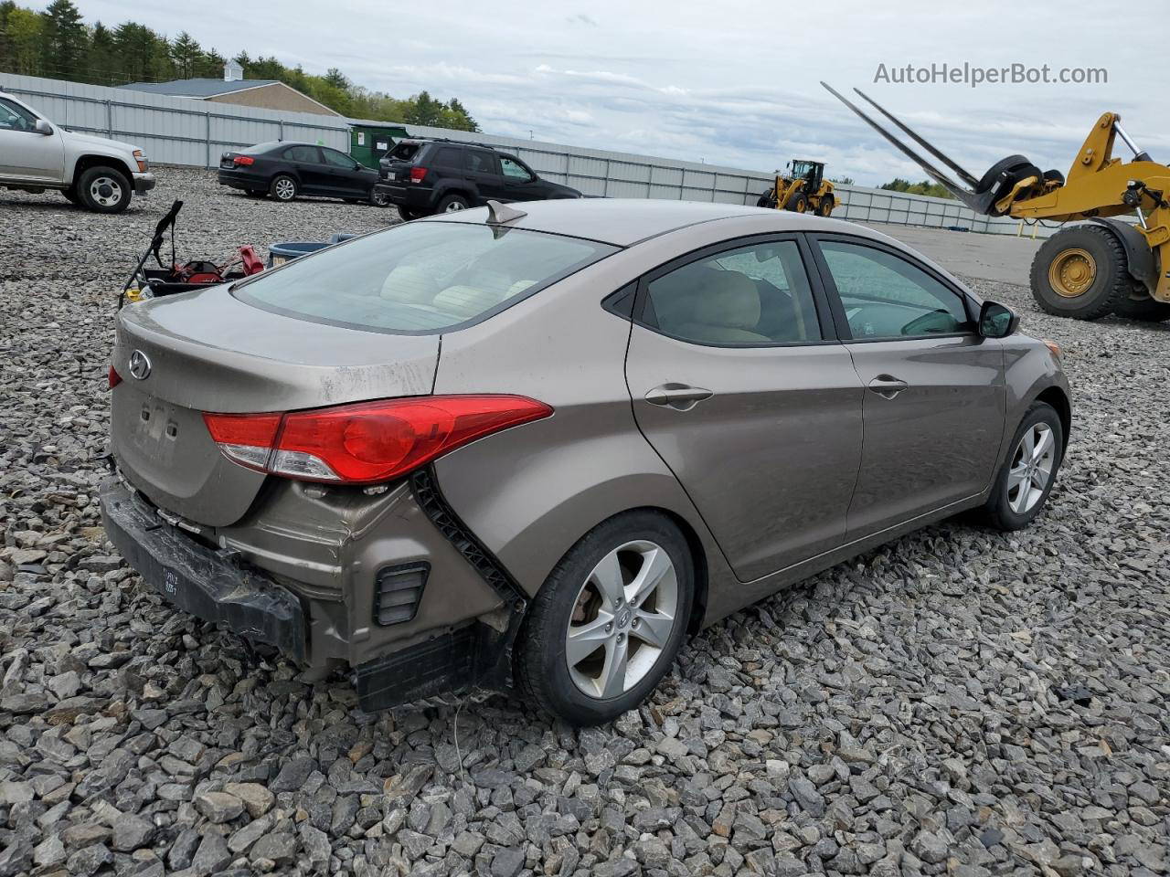 2013 Hyundai Elantra Gls Tan vin: 5NPDH4AE7DH191937
