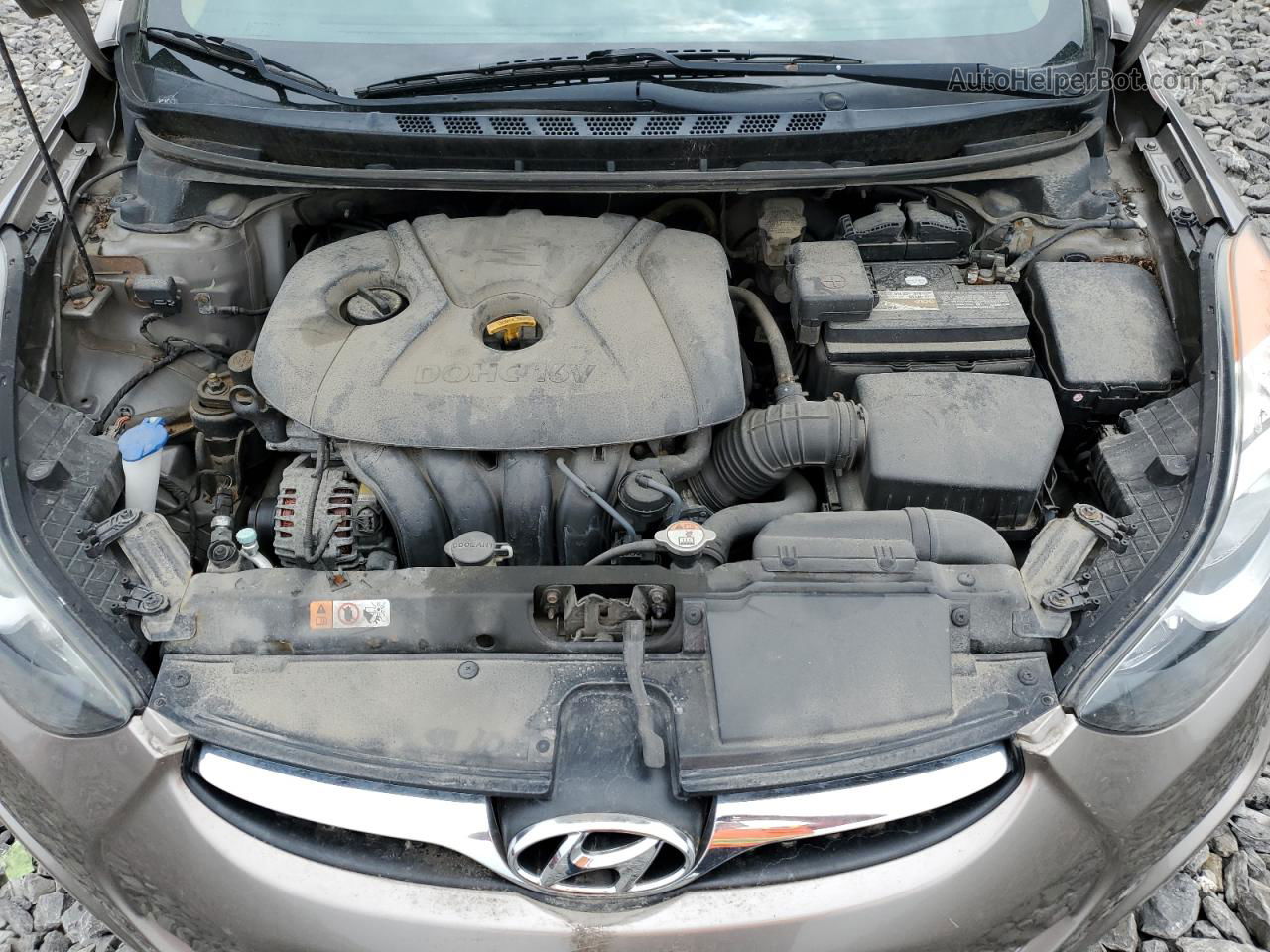 2013 Hyundai Elantra Gls Tan vin: 5NPDH4AE7DH191937