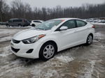 2013 Hyundai Elantra Gls White vin: 5NPDH4AE7DH221437