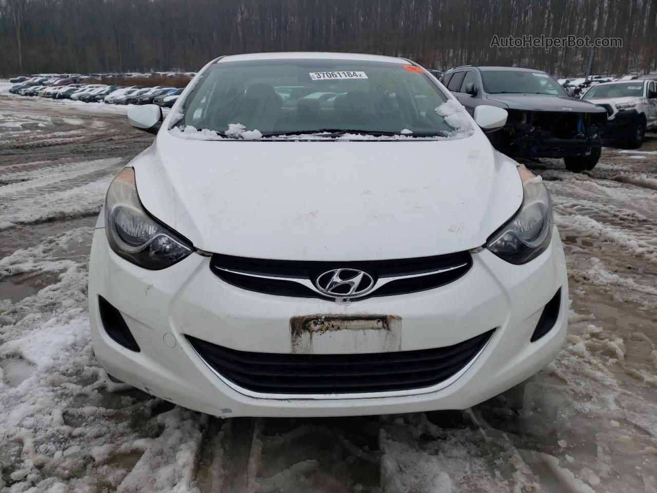 2013 Hyundai Elantra Gls Белый vin: 5NPDH4AE7DH221437