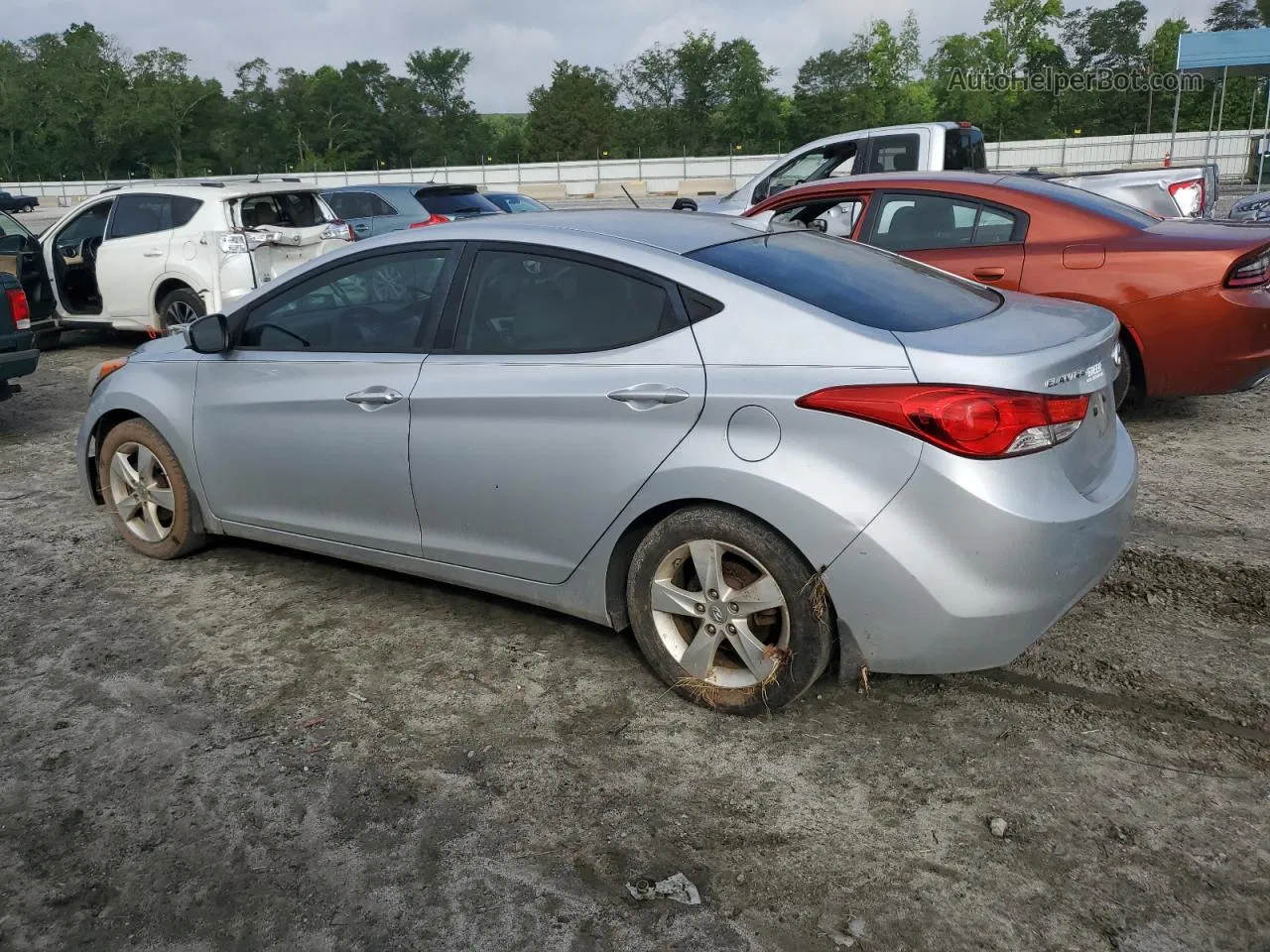 2013 Hyundai Elantra Gls Silver vin: 5NPDH4AE7DH237265