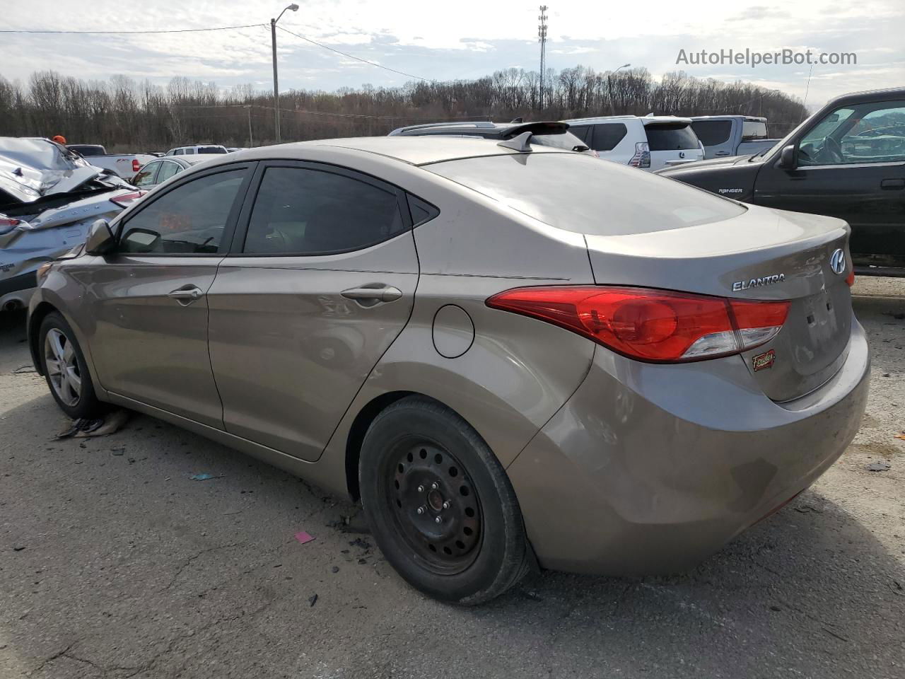 2013 Hyundai Elantra Gls Tan vin: 5NPDH4AE7DH298423