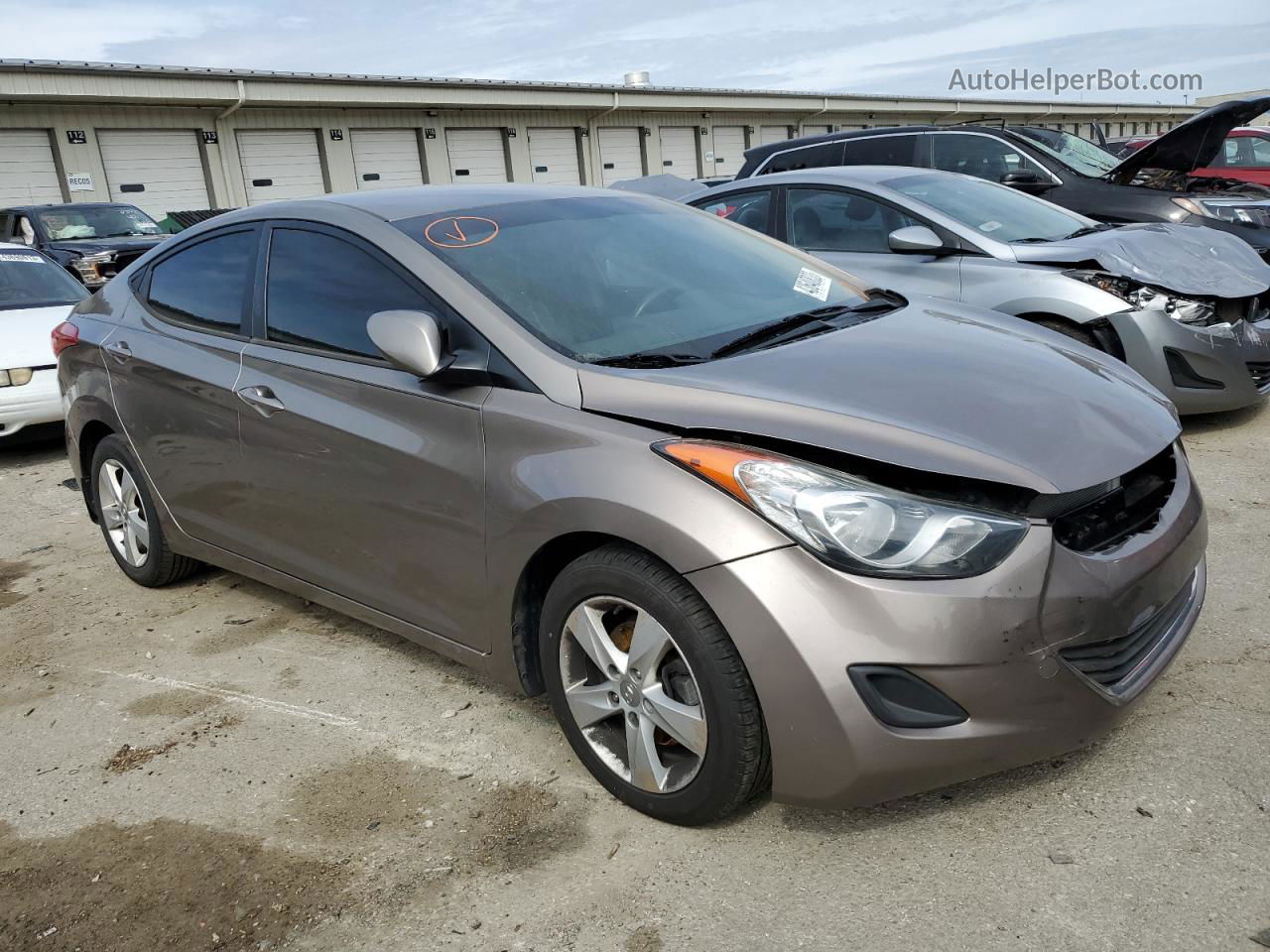 2013 Hyundai Elantra Gls Tan vin: 5NPDH4AE7DH298423