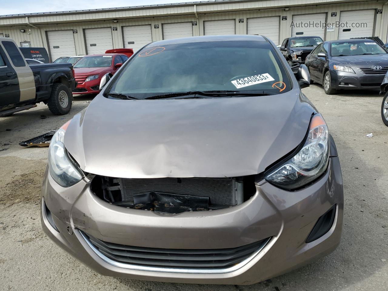 2013 Hyundai Elantra Gls Tan vin: 5NPDH4AE7DH298423