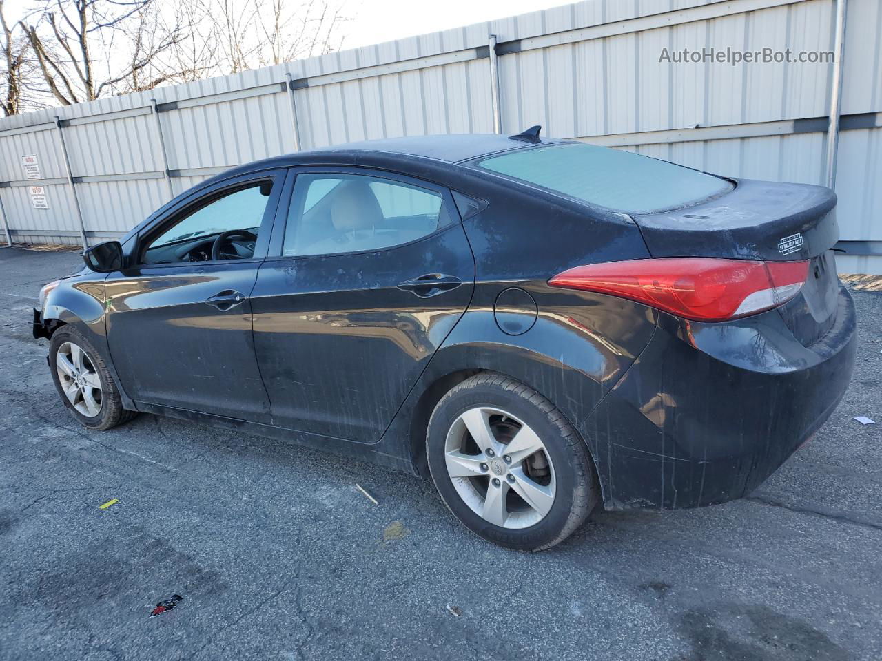 2013 Hyundai Elantra Gls Black vin: 5NPDH4AE7DH334188