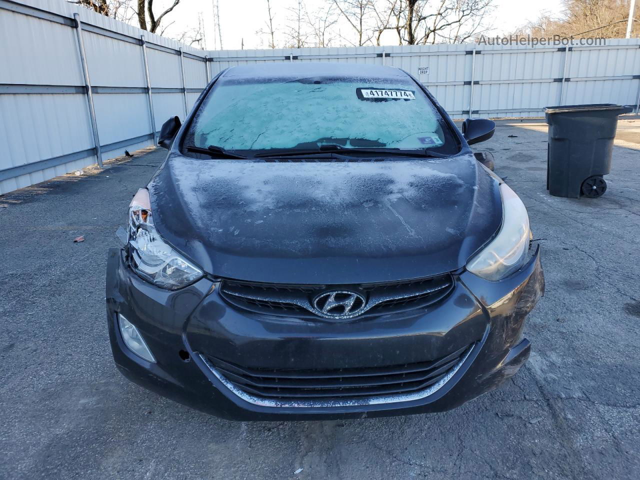 2013 Hyundai Elantra Gls Black vin: 5NPDH4AE7DH334188