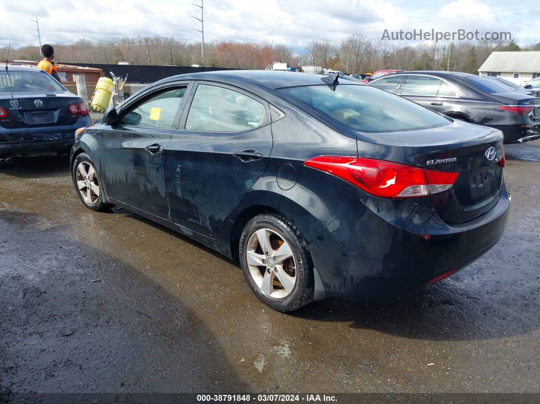 2013 Hyundai Elantra Gls Black vin: 5NPDH4AE7DH335910