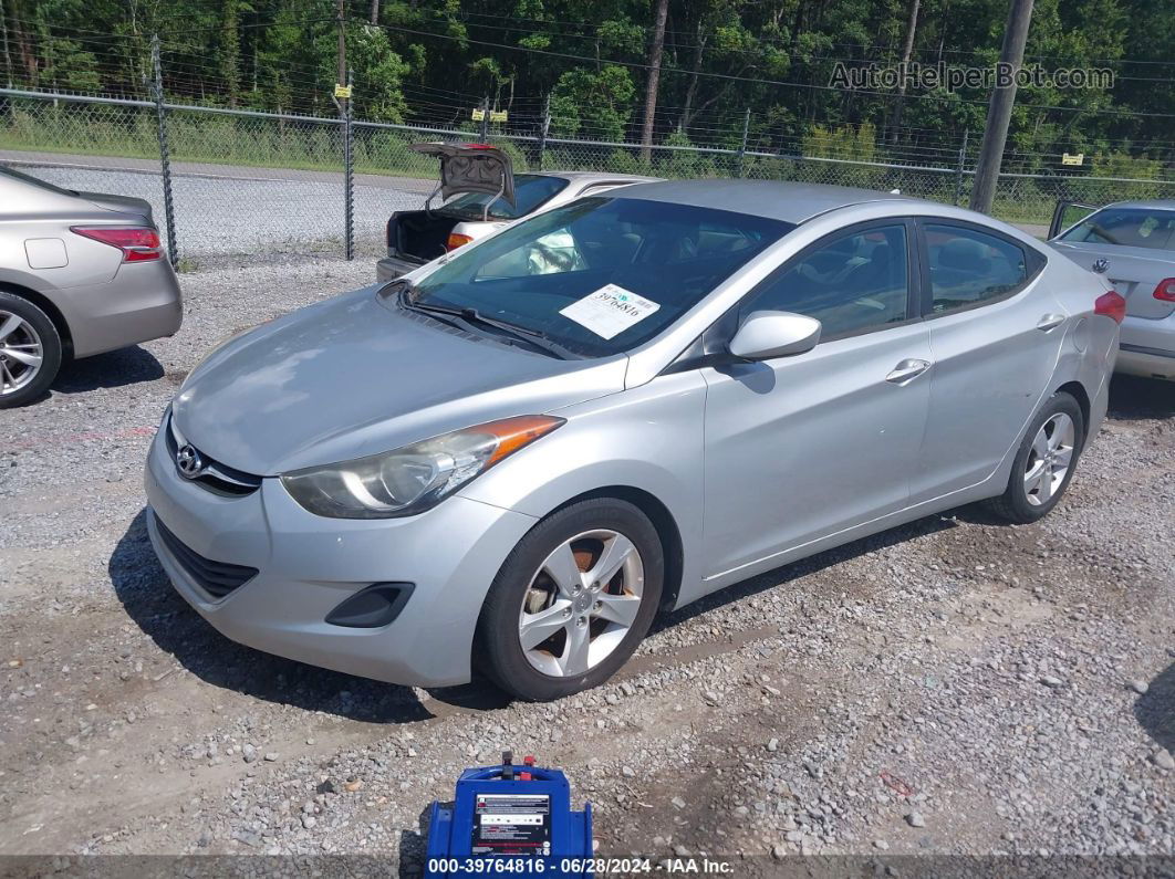 2013 Hyundai Elantra Gls Silver vin: 5NPDH4AE7DH351850