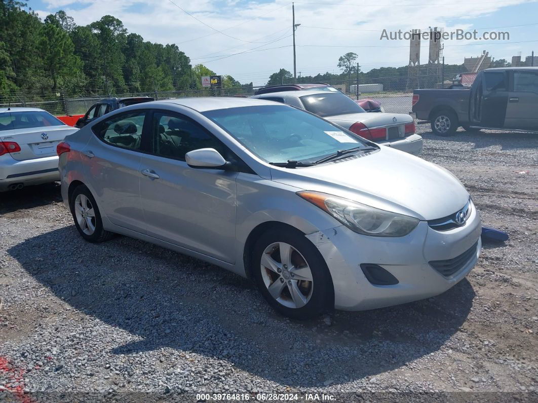 2013 Hyundai Elantra Gls Silver vin: 5NPDH4AE7DH351850