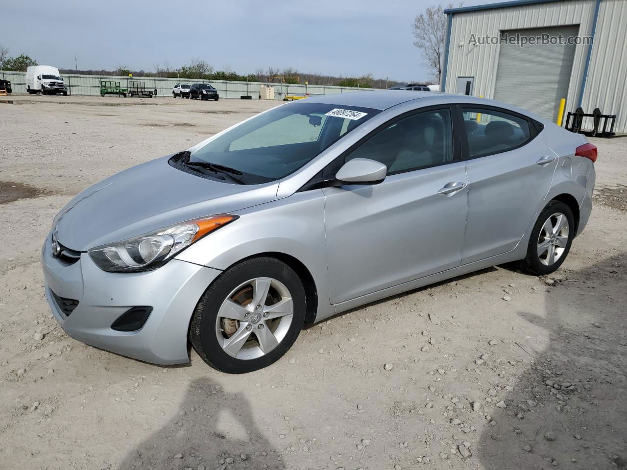 2013 Hyundai Elantra Gls Silver vin: 5NPDH4AE7DH380958