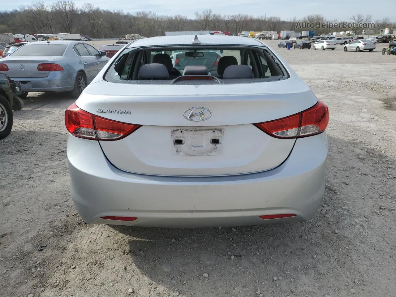 2013 Hyundai Elantra Gls Silver vin: 5NPDH4AE7DH380958