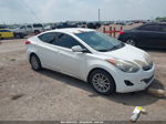 2013 Hyundai Elantra Gls White vin: 5NPDH4AE7DH405860