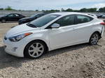 2013 Hyundai Elantra Gls White vin: 5NPDH4AE7DH406104