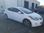 2013 Hyundai Elantra Gls White vin: 5NPDH4AE7DH420911