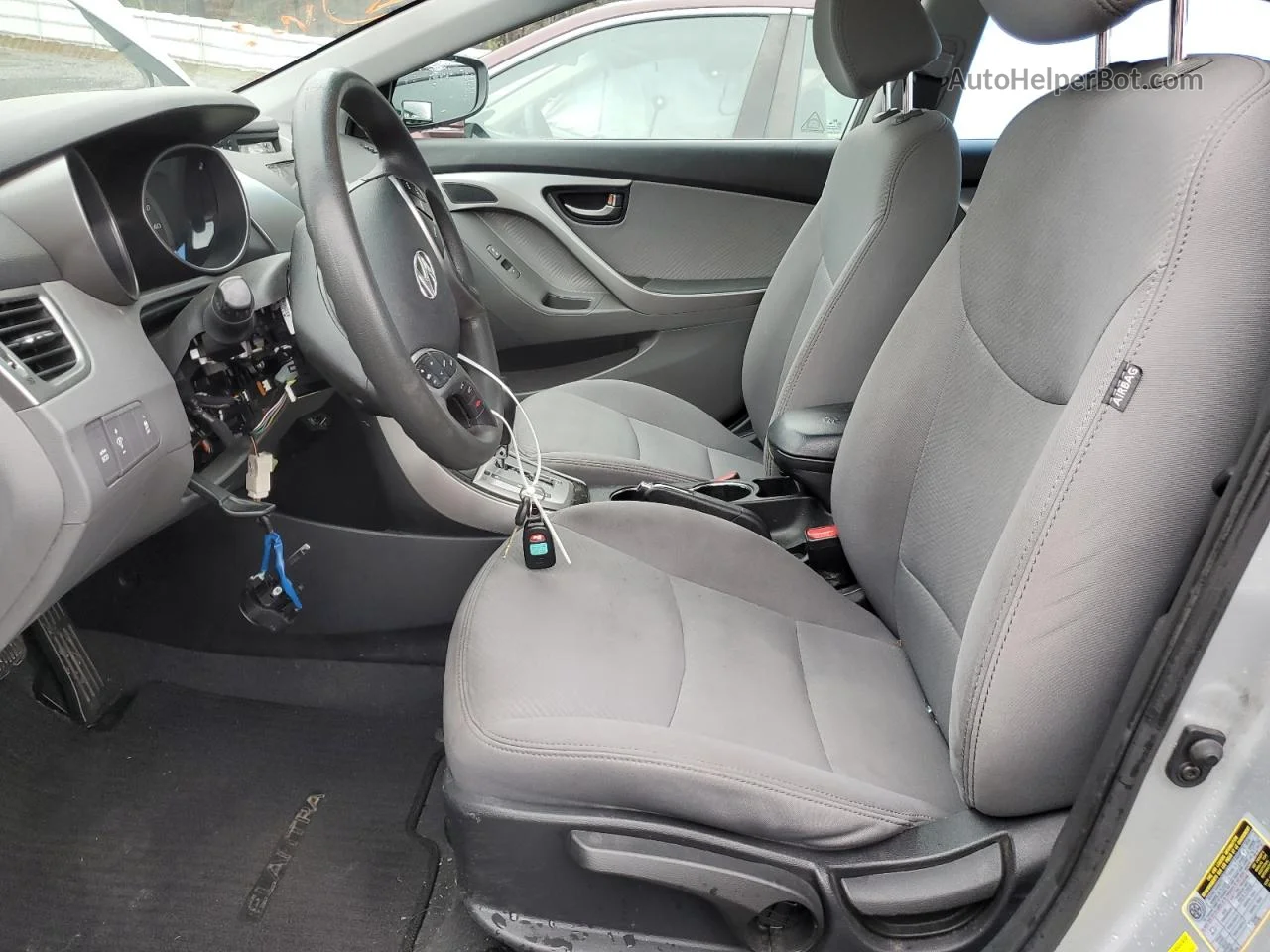 2013 Hyundai Elantra Gls Серебряный vin: 5NPDH4AE7DH438082