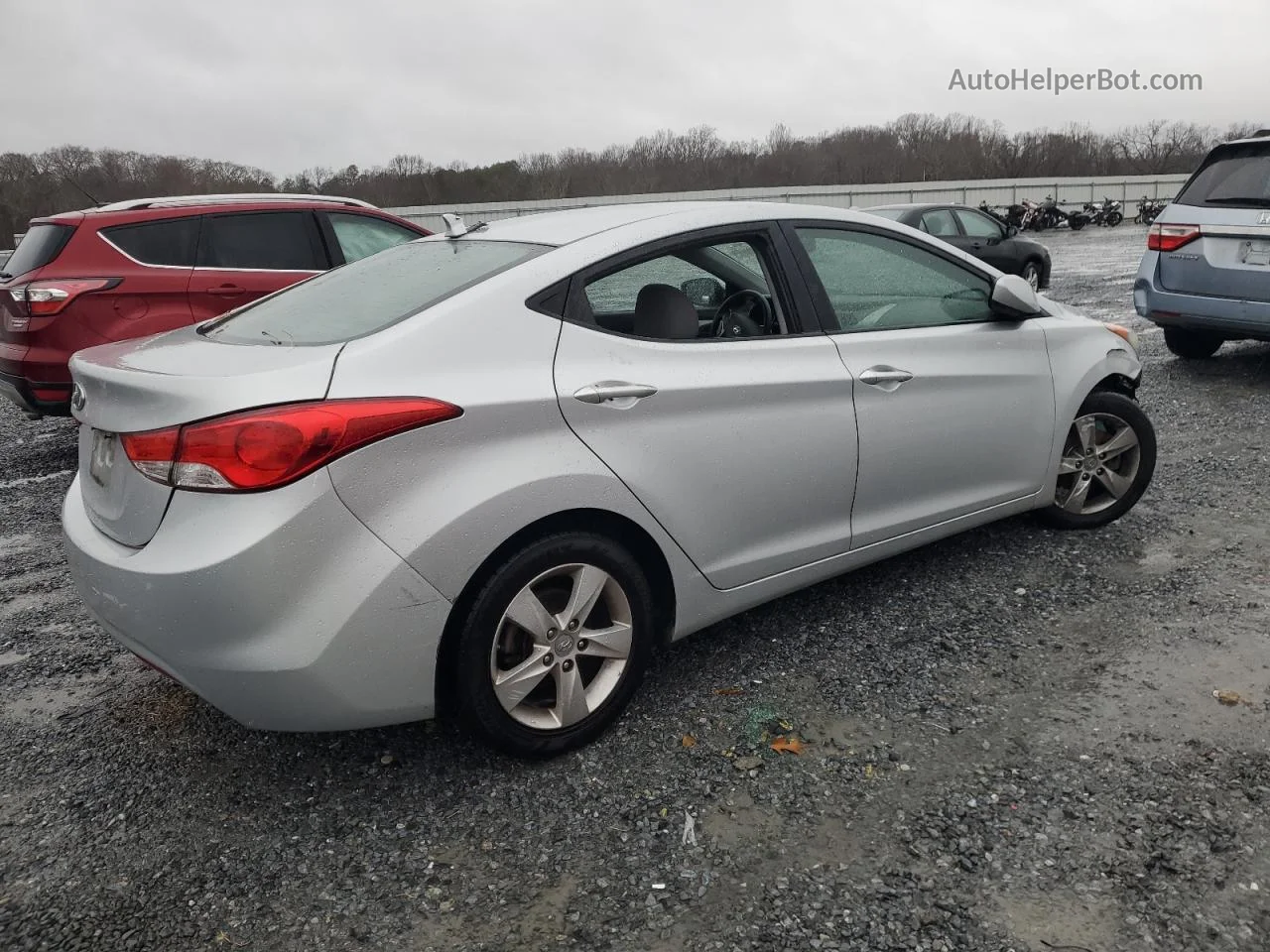 2013 Hyundai Elantra Gls Silver vin: 5NPDH4AE7DH438082