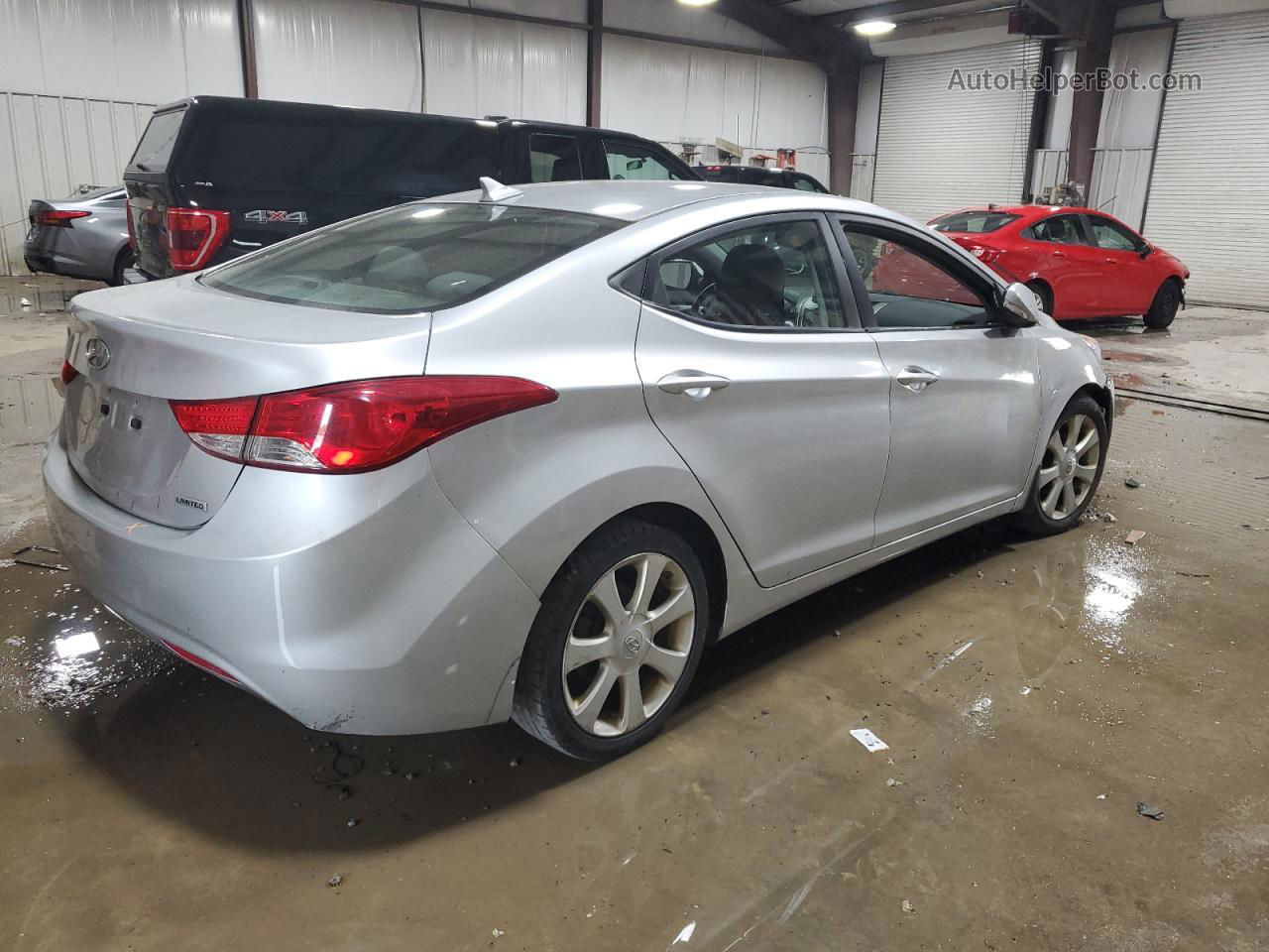 2013 Hyundai Elantra Gls Silver vin: 5NPDH4AE7DH453505