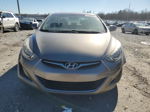 2014 Hyundai Elantra Se Beige vin: 5NPDH4AE7EH462951