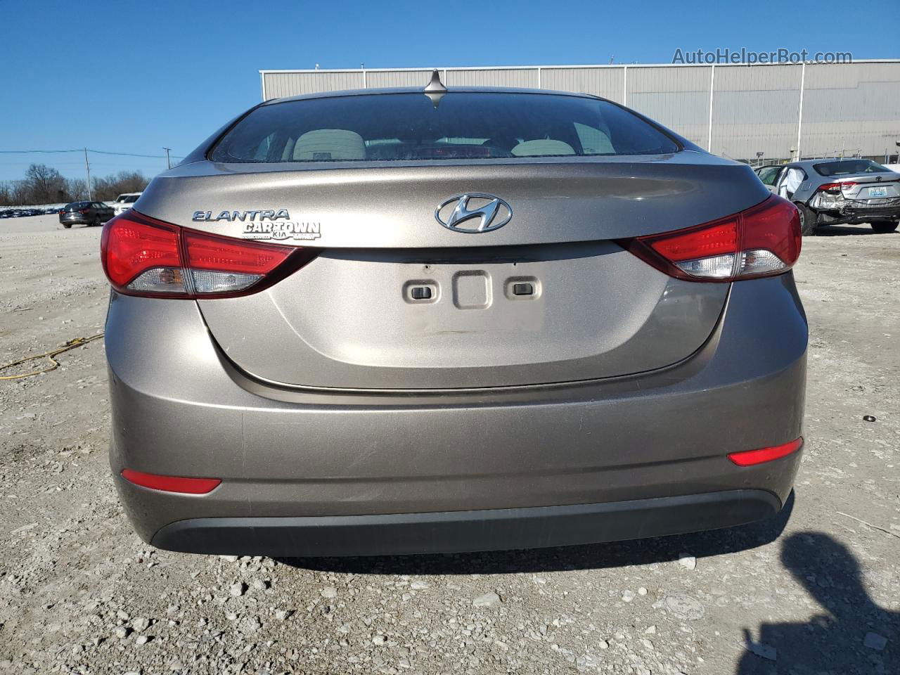 2014 Hyundai Elantra Se Beige vin: 5NPDH4AE7EH462951