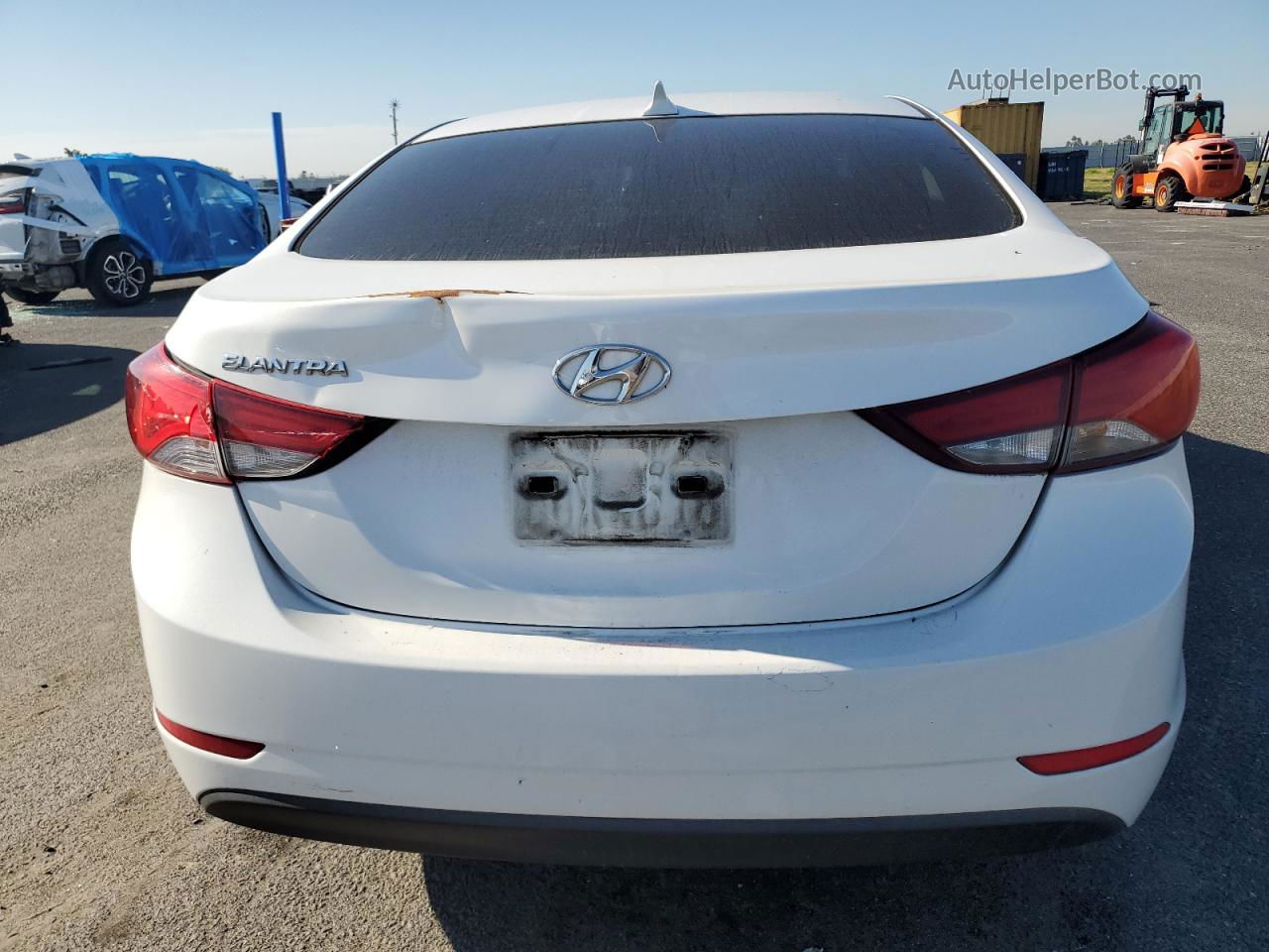 2014 Hyundai Elantra Se White vin: 5NPDH4AE7EH465557