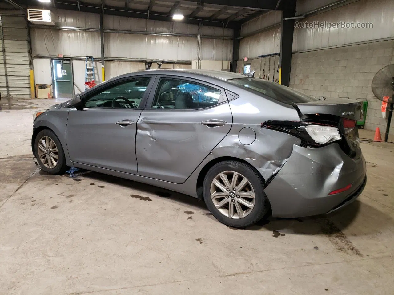 2014 Hyundai Elantra Se Silver vin: 5NPDH4AE7EH485307