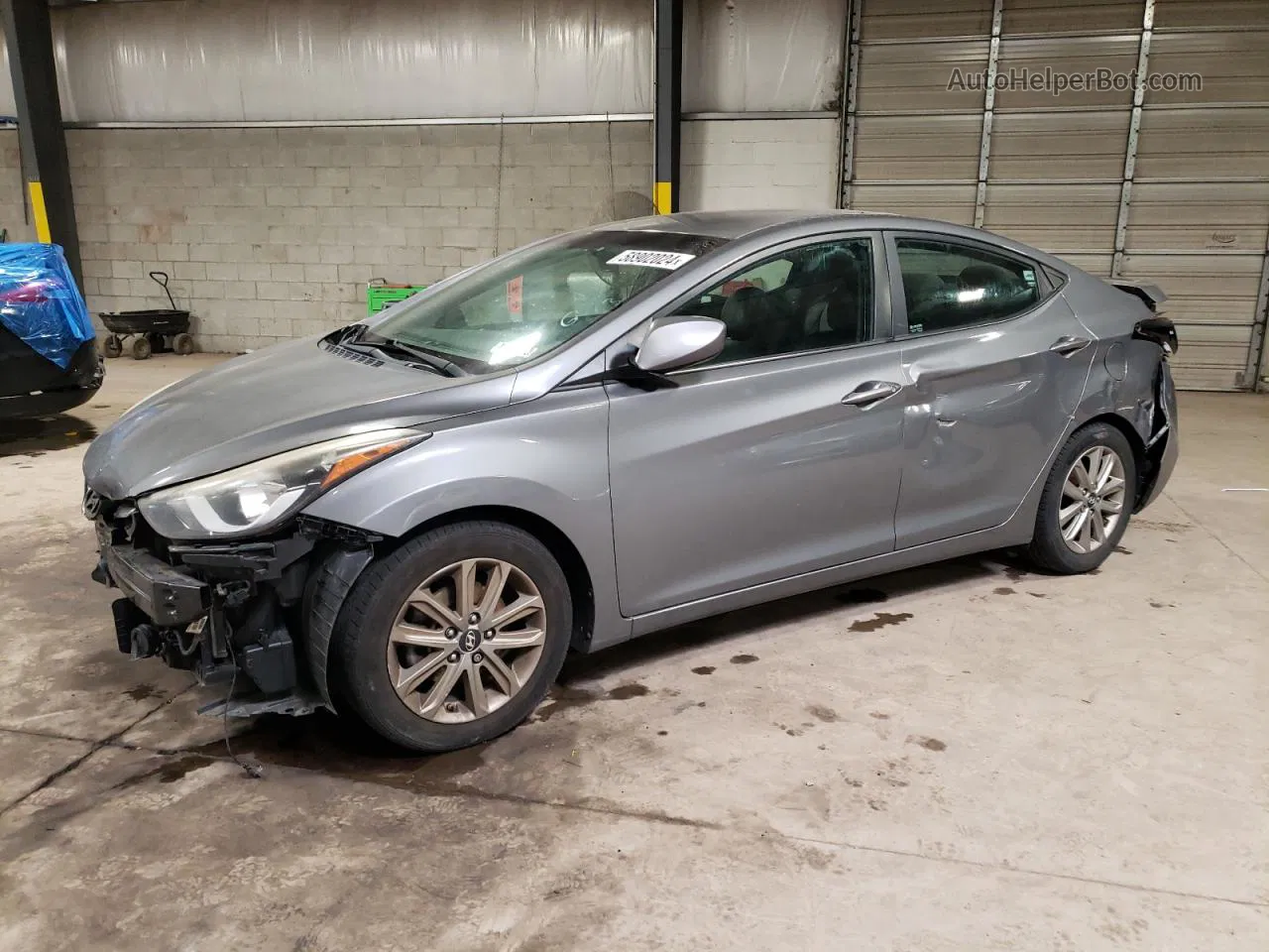 2014 Hyundai Elantra Se Silver vin: 5NPDH4AE7EH485307