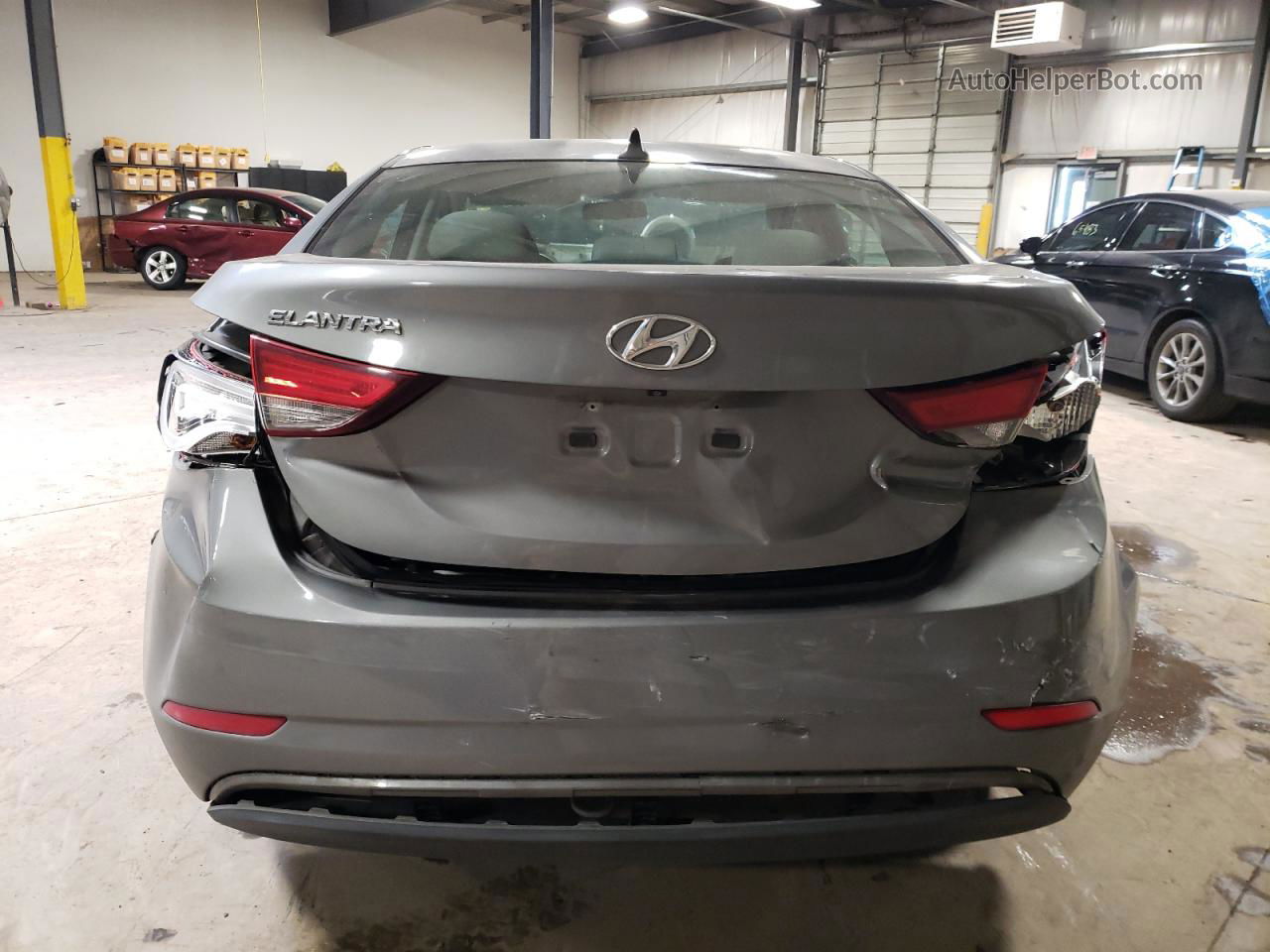 2014 Hyundai Elantra Se Silver vin: 5NPDH4AE7EH485307