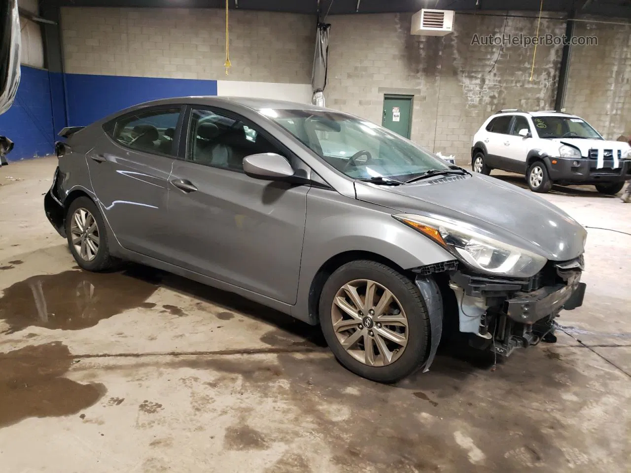 2014 Hyundai Elantra Se Silver vin: 5NPDH4AE7EH485307