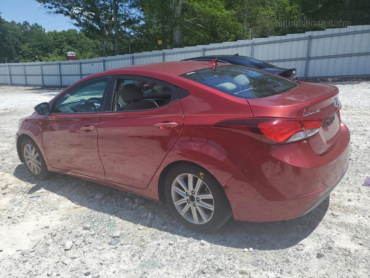 2014 Hyundai Elantra Se Red vin: 5NPDH4AE7EH488336