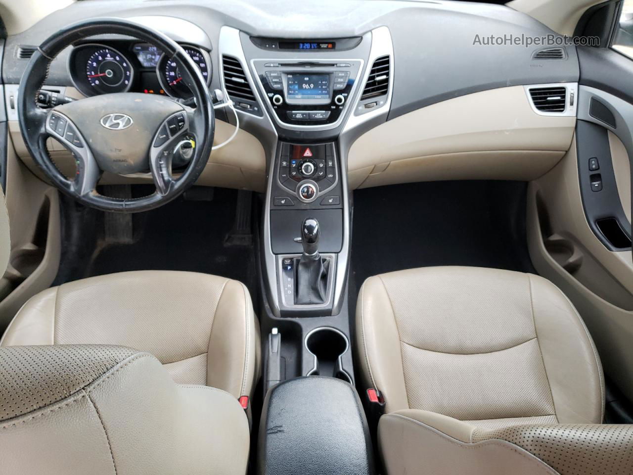 2014 Hyundai Elantra Se Белый vin: 5NPDH4AE7EH497876