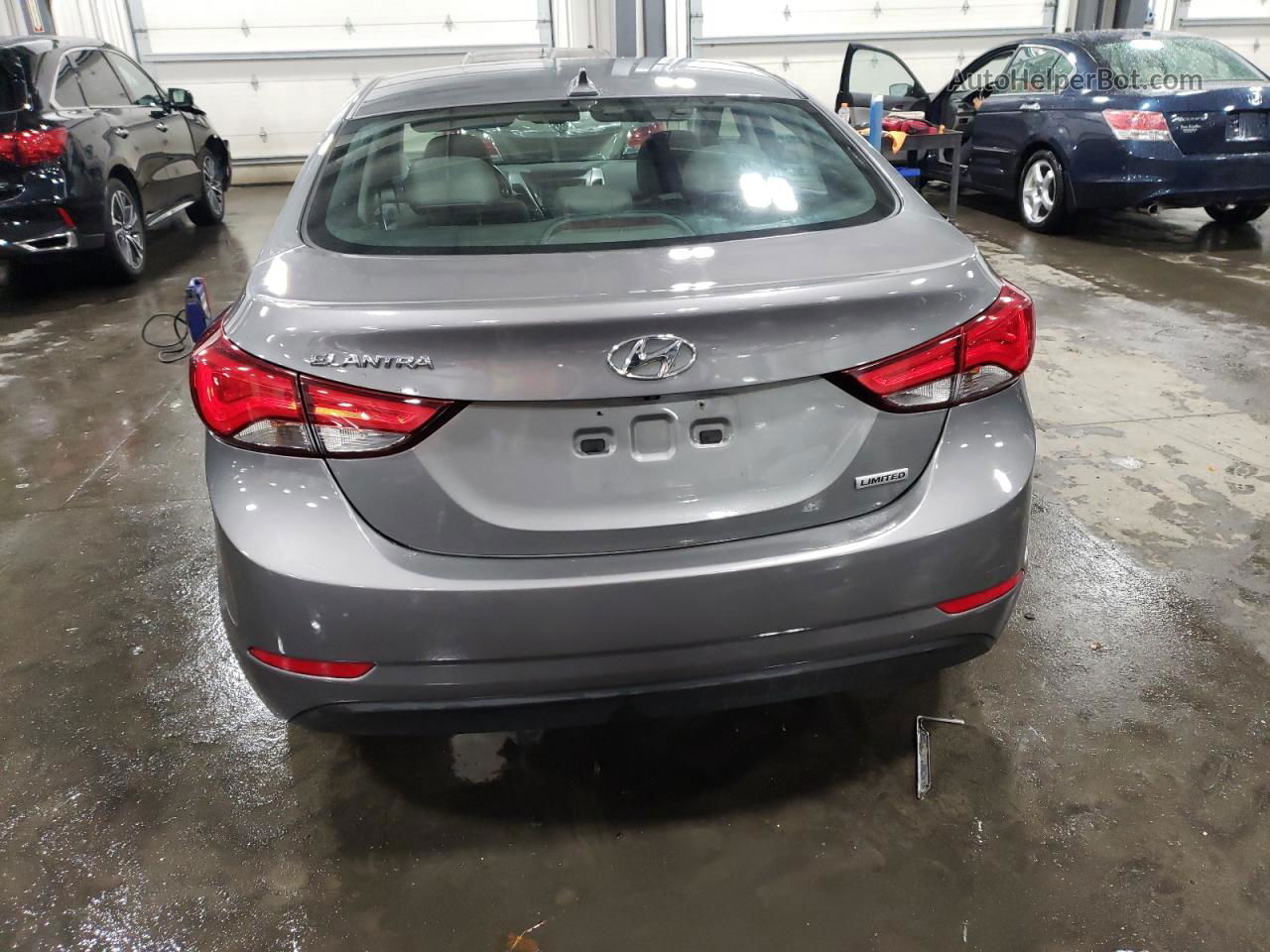 2014 Hyundai Elantra Se Gray vin: 5NPDH4AE7EH507290