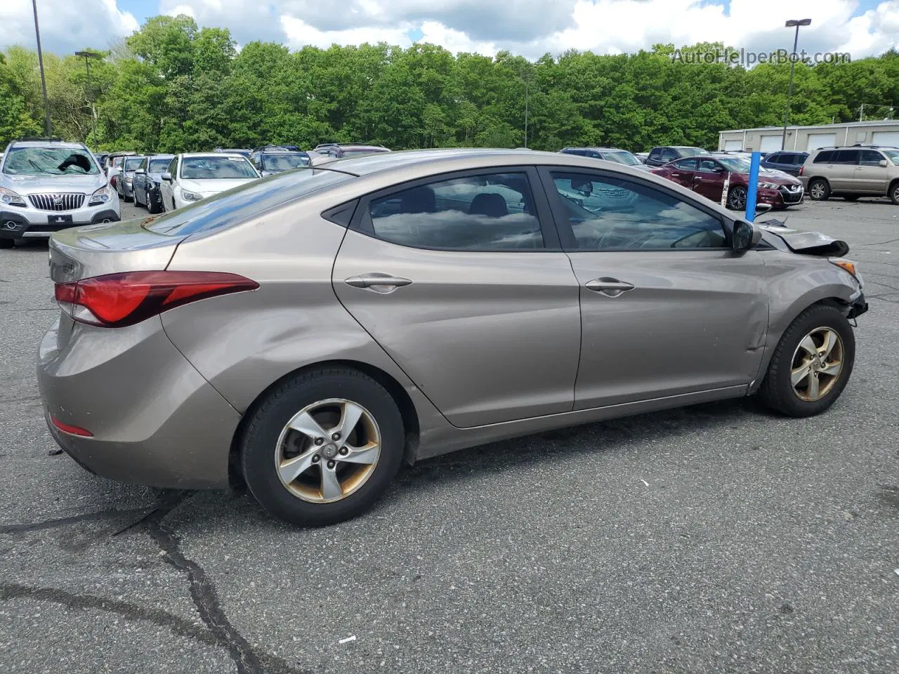 2014 Hyundai Elantra Se Желто-коричневый vin: 5NPDH4AE7EH522985