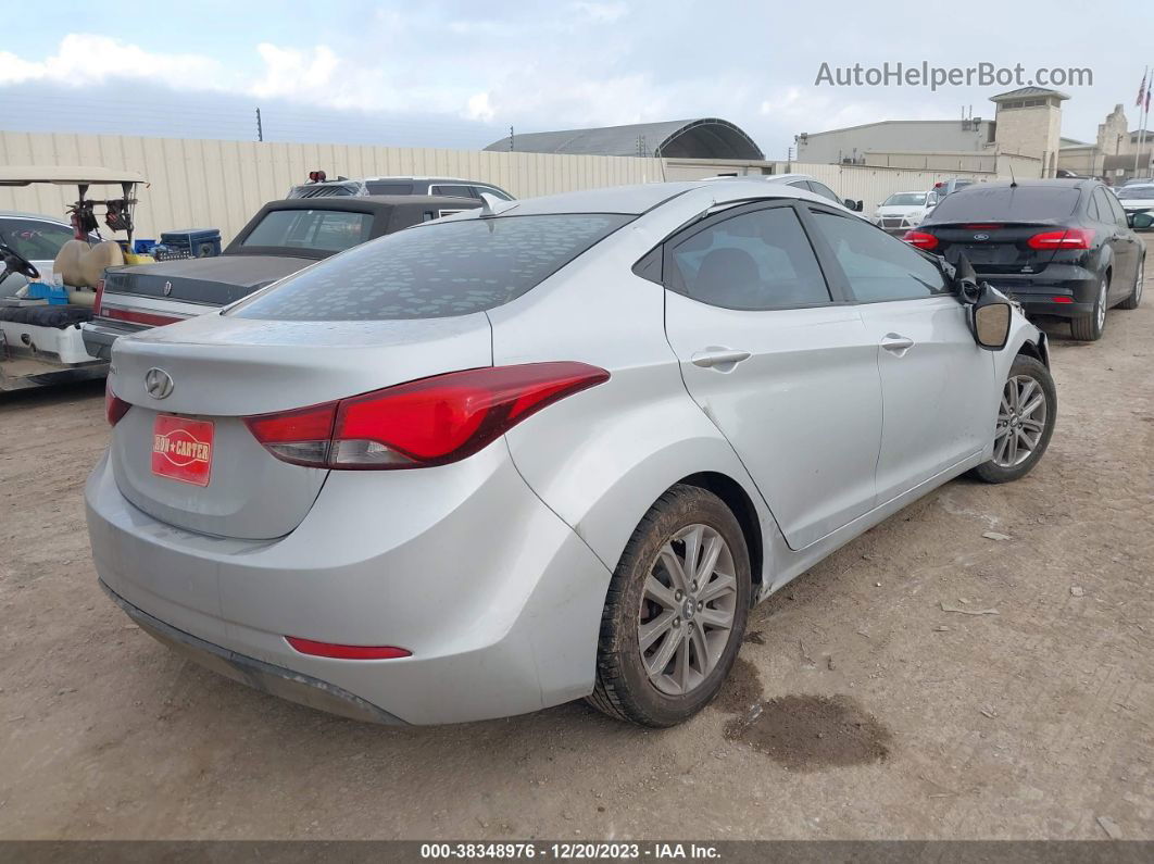 2014 Hyundai Elantra Se Silver vin: 5NPDH4AE7EH526034