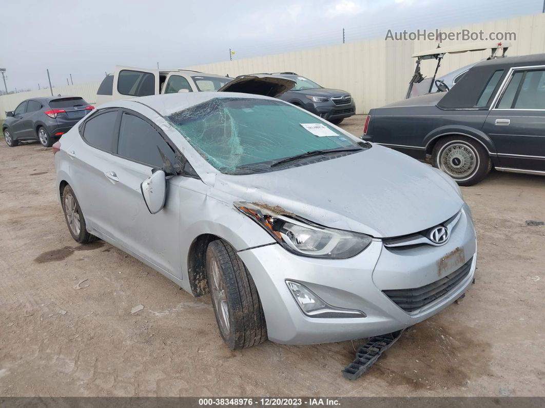 2014 Hyundai Elantra Se Silver vin: 5NPDH4AE7EH526034