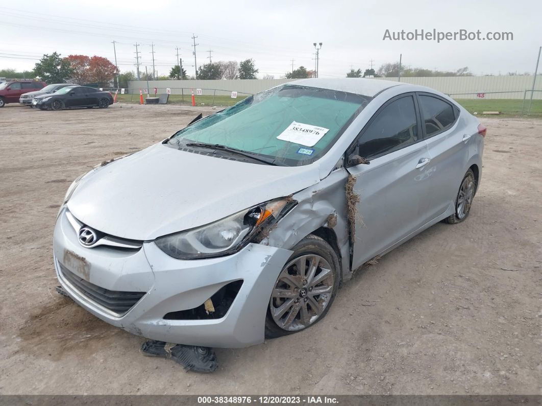 2014 Hyundai Elantra Se Silver vin: 5NPDH4AE7EH526034