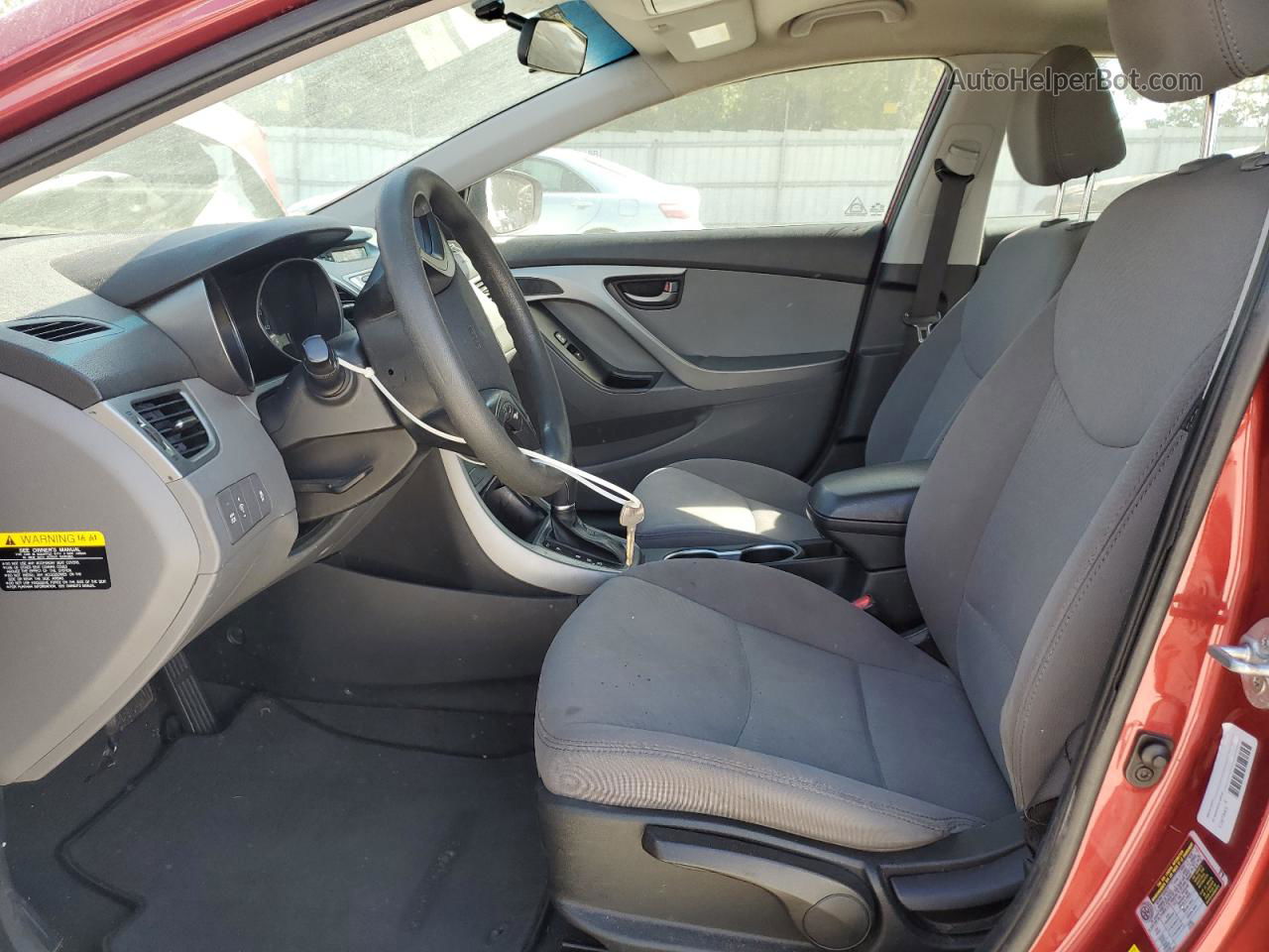 2014 Hyundai Elantra Se Красный vin: 5NPDH4AE7EH531105