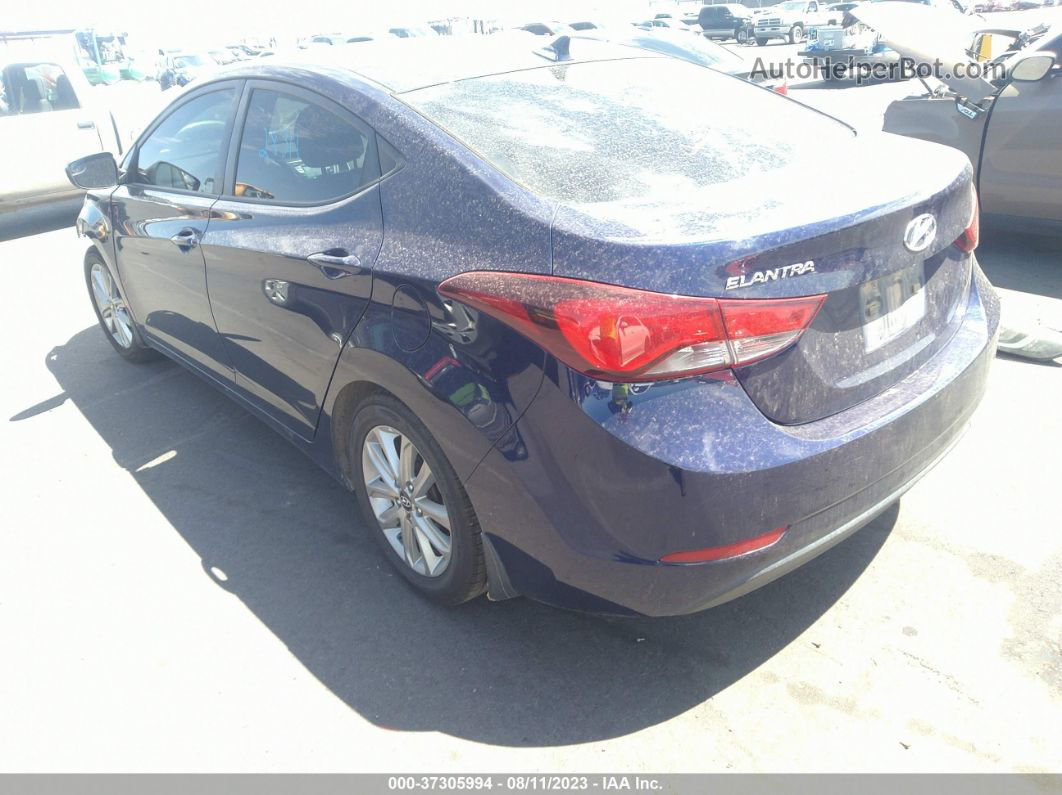 2014 Hyundai Elantra Se Blue vin: 5NPDH4AE7EH532805